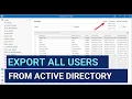 How to export users from Active Directory