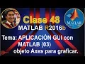 Tutorial Matlab CLASE 48 Aplicacion GUI - Objeto Axes para graficar con MATLAB
