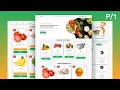 Complete Responsive Grocery Store Website Design Using HTML CSS JavaScript PHP PDO - Demo