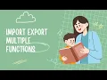 How to Export and Import Multiple Functions between JavaScript Files on YouTube
