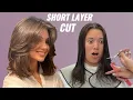 How to Cut The Perfect Short Layer The Girl Was Very Pleased with Her New Hairstyle Guide Haircut