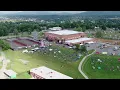 Drone 11 flies over Freedom Hall