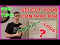 How to Select a Contractor