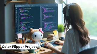 Simple Color Flipper JavaScript Project for Beginners HTML CSS JS