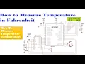 Microcontroller PIC16F877 47 How to Measure Temperature in Fahrenheit Using LM35 Using Mikro C