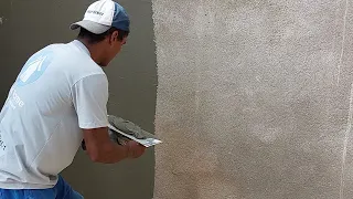 Aprenda passar Massa fina em Parede usando argamassa Parede feia Nunca Mais,,