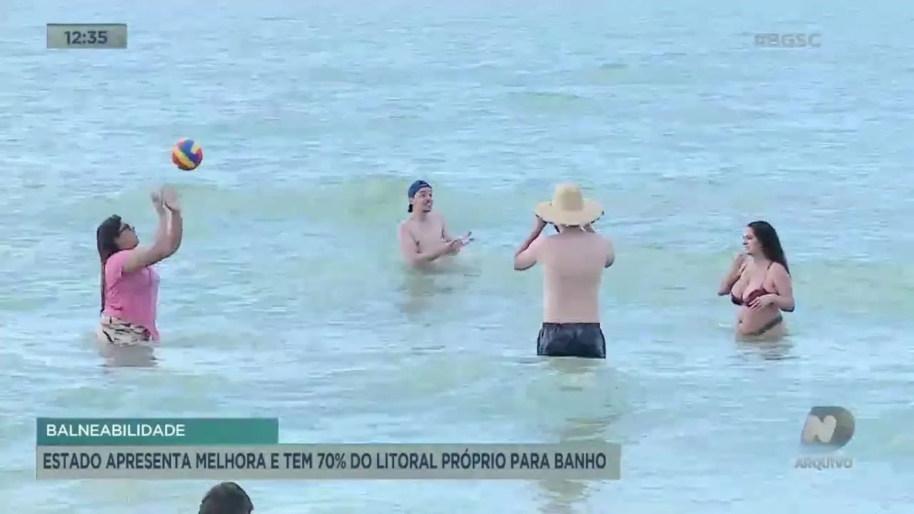 Balneabilidade: SC apresenta melhora e tem 70% do litoral próprio para banho