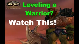 WoW Classic Warrior Leveling Guide