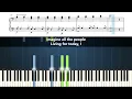 John Lennon - Imagine - Accurate Piano Tutorial with Sheet Music