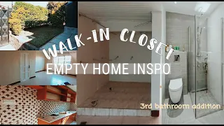 walk in closet 3rd bathroom white walls getting ideas from my neighbors crystal olisa 