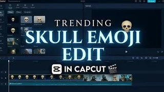 Trending Skull Emoji Edit In Capcut | Skull Emoji Video Editing Tutorial #capcut #capcutedit #edit