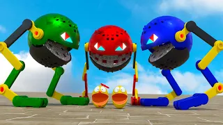 How Pacman Survived the Attack of 3 Robots?