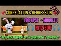Correlation Regression Analysis -