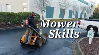 Stand-On Mower Advantages  (Leaf Clean-Up)