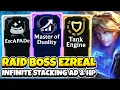 Raid Boss Ezreal Infinite Stacking HP and AD ARAM Mayhem