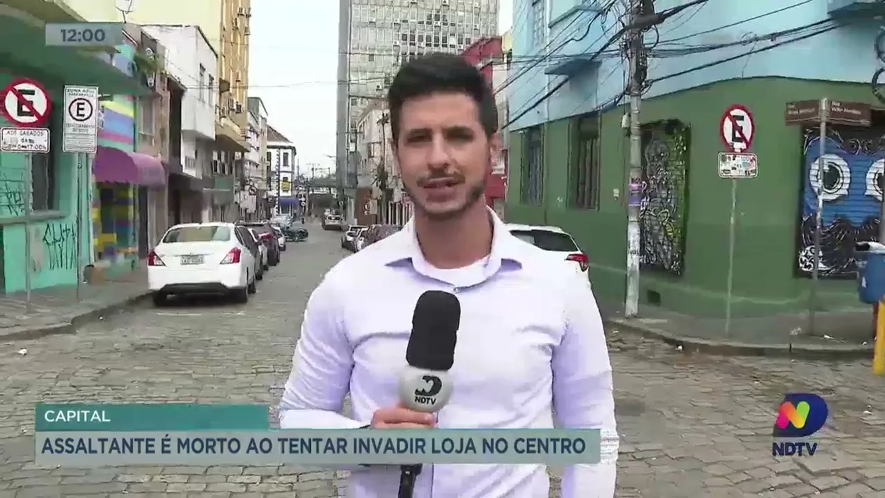 Assaltante é morto ao tentar invadir loja no Centro