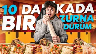 10 DAKİKADA 1 METRE ZURNA DÜRÜM YEMEK!