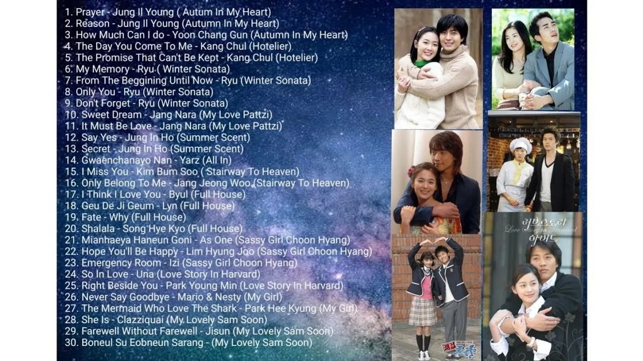 OST Best Korean Drama 2000 2005  Everlasting Iconic OST -Soundtrack Full