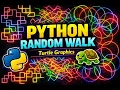 Random Walk Art with Python Turtle Creative Coding