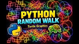 Random Walk Art with Python Turtle Creative Coding