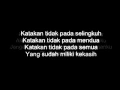 Afgan - Katakan Tidak (lirik/lyrics)
