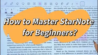 How to Master StarNote for Beginners