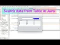 How to Search data from JTable in Java NetBeans