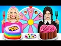 Desafio de decoracion de pasteles de Wednesday vs Barbie Reto de cocina dulce por YUMMY JELLY
