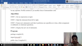 Ex 10 INTERMEDIATE CODE GENERATION