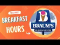 Braum s Breakfast Hours