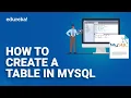 How to Create Table in MySQL How to Create Table in MySQL Workbench Edureka