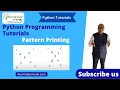 Pattern Printing Python Programming Cross TCS NQT