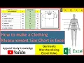 How to make a Clothing Measurement Size Chart in Excel