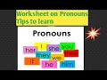 PRONOUNS WORKSHEET