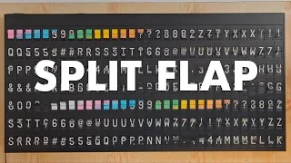 Split Flap Display by Oat Foundry Old School Departures Boards