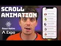 React Native Scroll Item animation effect - FlatList and Animated API