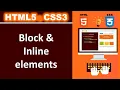 Block and Inline elements in HTML Web Development Tutorials in