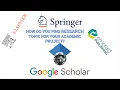 Download Lagu HOW DO YOU FIND RESEARCH TOPIC FOR YOUR ACADEMIC PROJECT?