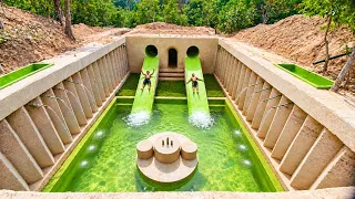 Amazing Building​ Underground Bed & Water Slide House