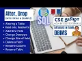 2 3 Alter Table Drop Table Delete table structure DDL Command ADD Modify column SQL