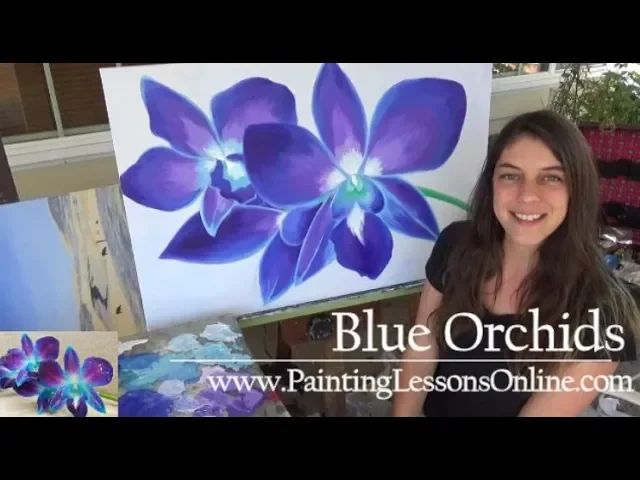 HIGH SPEED PAINTING BLUE ORCHIDS