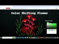 Beautiful Flower Color Change Effect using HTML CSS
