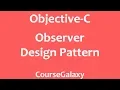 Observer Design Pattern In Objective-C