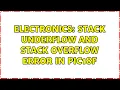 Electronics Stack underflow and stack overflow error in PIC18F