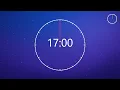 17 Minute Countdown Timer No Distractions Ambient Background Timer with Alarm