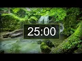 Download Lagu Countdown timer, 25 minutes with relaxing music for studying, reading or concentration