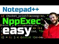 Notepad console GUIDE NppExec