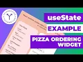 React useState Pizza Order Example
