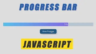 How to make progress bar animation using HTML CSS and Javascript