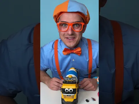 Let's give this Truck a silly face ! #blippi #shorts #toys #trucks